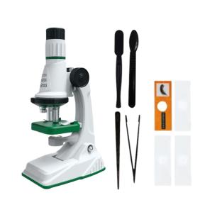 Edukacyjny Mikroskop Stacjonarny Kieszonkowy Lupa Lornetka 3w1 Zabawka Naukowa Przybliżenie Do 1200x