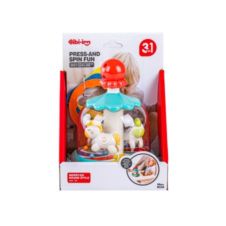 Bączek Kolorowa Karuzela Z Kulkami Ośmiornica Koniki Kucyki + Obręcze