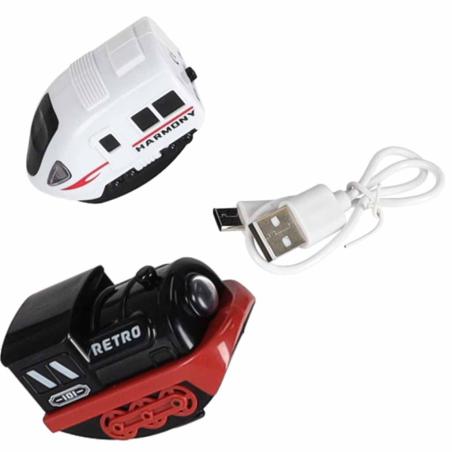 Klocki magnetyczne konstrukcyjne tor wyścigowy pociągi 101 elementów