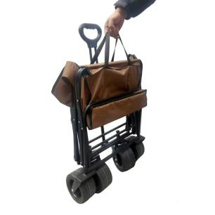 Wózek transportowy LUARO plażowy składany ze stolikiem 2w1