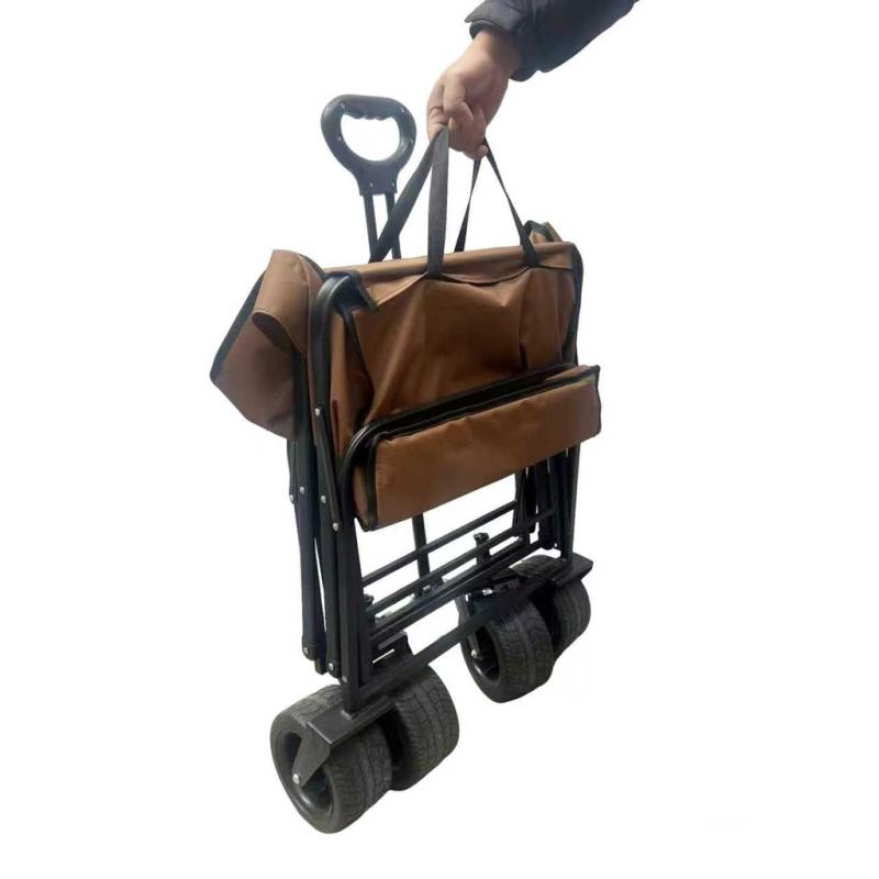 Wózek transportowy LUARO plażowy składany ze stolikiem 2w1 Wózek transportowy LUARO plażowy składany ze stolikiem 2w1