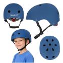 Kask rowerowy dla dziecka Trike Fix dziecięcy regulowany LED M 55-58cm granatowy