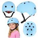 Kask rowerowy dla dziecka Trike Fix dziecięcy regulowany LED M 55-58cm niebieski