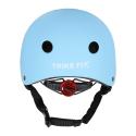 Kask rowerowy dla dziecka Trike Fix dziecięcy regulowany LED M 55-58cm niebieski