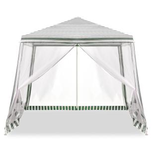 Pawilon ogrodowy namiot imprezowy handlowy altana z moskitierą biała 3 x 3m