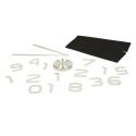 Zegar ścienny naklejany na ścianę 3D lustrzany DIY duży nowoczesny 80-120cm XL