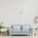 Zegar ścienny naklejany na ścianę 3D lustrzany DIY duży nowoczesny 80-120cm XL