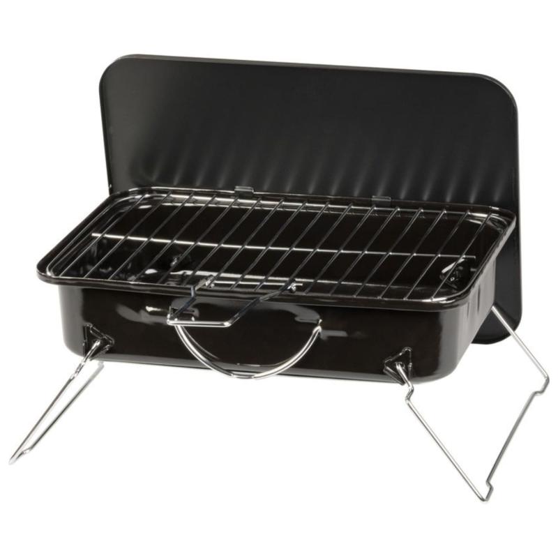Grill węglowy przenośny, stalowy, do ogrodu i na taras, 37x27x17 cm Grill węglowy przenośny, stalowy, do ogrodu i na taras, 37x27x17 cm