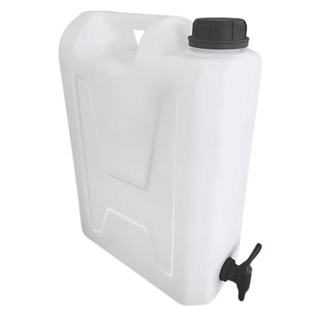 Kanister na wodę pitną z dolnym kranikiem, tworzywo HDPE, 12L