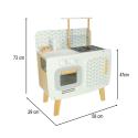 Kuchnia dla dzieci drewniana MDF LULILO RETRO akcesoria 73cm