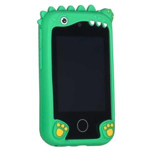 Telefon smartfon dla dzieci aparat kamera karta 8GB zielony dinozaur