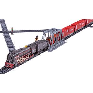 Kolejka R/C Elektryczna Lokomotywa Pociąg Towarowy Para Duży Zestaw Zdalnie Sterowany Akumulator
