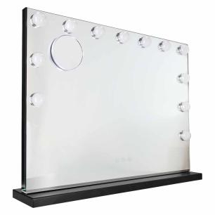 Lusterko do makijażu LED z 15 żarówkami kosmetyczne zoom x10 regulacja jasności