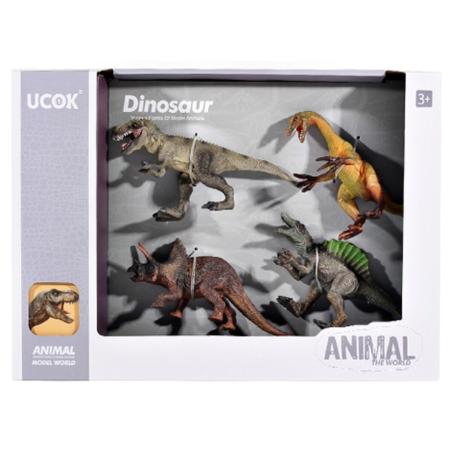 Figurki Dinozaurów Zestaw 4 Figurek DINOZAUR Dinozaury T-rex