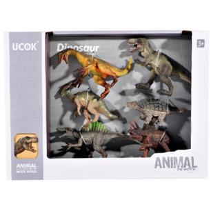 Figurki Dinozaurów Zestaw 6 Figurek DINOZAUR Dinozaury T-rex Tyranozaur