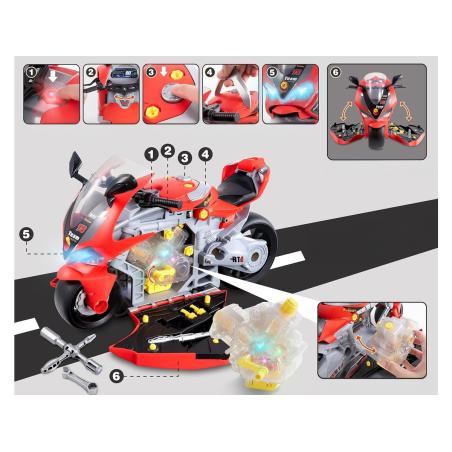 Zestaw Małego Mechanika Warsztat Motor Motocykl Silnik do rozkręcania i skręcania TUNING
