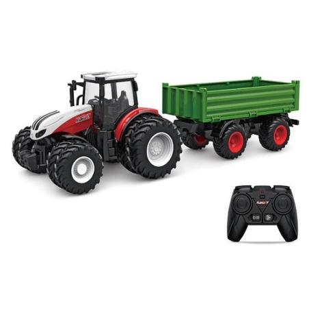 Ciągnik Z Przyczepą Duży Traktor Zdalnie Sterowany RC 1:24