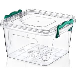 Pojemnik plastikowy 1,2L KWADRAT MULTI BOX z pokrywką