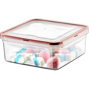 Pojemnik plastikowy 2,3L KWADRAT SAVER BOX z pokrywką