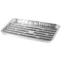 Tacki aluminiowe do grilla, prostokątne, perforowane, zestaw 3 szt., 34x23x2,5 cm