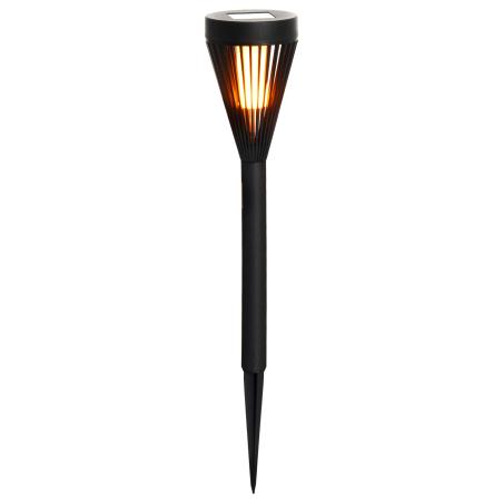 Lampa ogrodowa solarna pochodnia, wbijana, ciepła biała, IP44, 7,5x39,5 cm