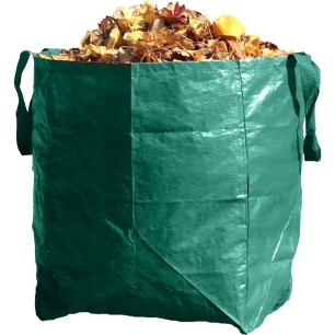 Worek na liście i odpady ogrodowe PE, 100 l, 45x45x50 cm, 2 uchwyty, odporny na rozdarcia, maks. 20 kg