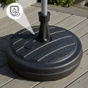 Podstawa do parasola okrągła 43cm 13L z uchwytem na piasek i wodę, biała