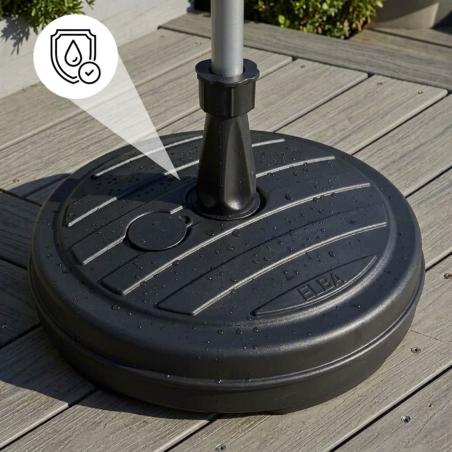Podstawa do parasola okrągła 43cm 13L z uchwytem na piasek i wodę, biała