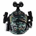 Zestaw żołnierza militarny hełm walkie talkie lornetka latarka