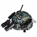 Zestaw żołnierza militarny hełm walkie talkie lornetka latarka