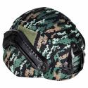 Zestaw żołnierza militarny hełm walkie talkie lornetka latarka