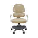 Krzesło do biurka dla dziecka fotel ergonomiczny obrotowy regulowany beżowy