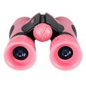 Lornetka dla dzieci do obserwacji ptaków nieba 8x 21mm HD pokrowiec różowa