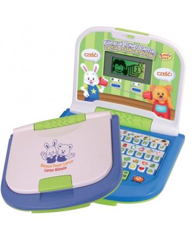 Edukacyjny Laptop Dwujęzyczny Mądra Główka Smily Play Pl Eng SMILY Edukacyjne zabawki 15035-CEK 1