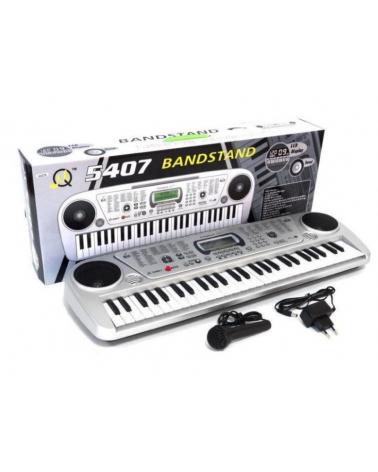 Organki Keyboard 54 Klawisze Mikrofon Zasilacz  Edukacyjne zabawki MQ-5407-KJA 1