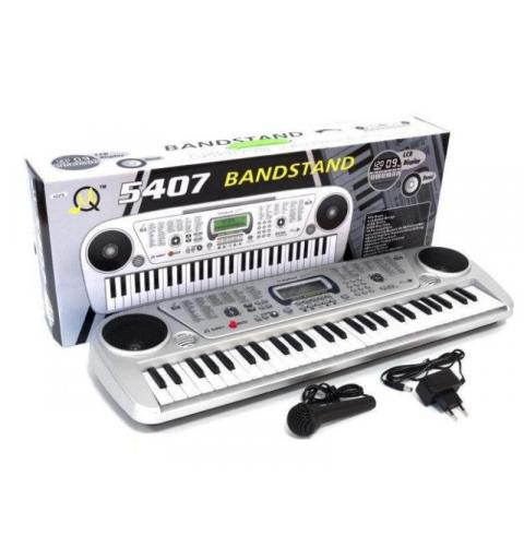 Organki Keyboard 54 Klawisze Mikrofon Zasilacz  Edukacyjne zabawki MQ-5407-KJA 1