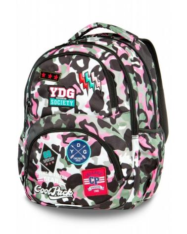 Coolpack Cp Plecak Camo Pink Badges Dart 27 L PATIO Plecaki i tornistry 15121-CEK 1