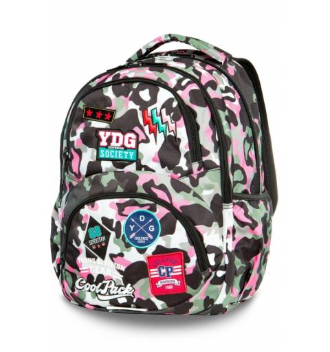 Coolpack Cp Plecak Camo Pink Badges Dart 27 L PATIO Plecaki i tornistry 15121-CEK 1