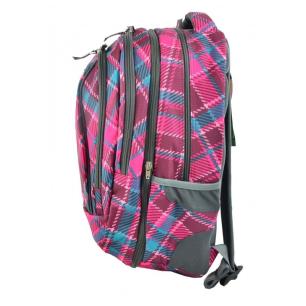 Coolpack Plecak Młodzieżowy 2w1 Combo Cranberry Check  2017