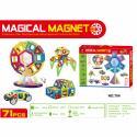 Kolorowe klocki magnetyczne MAGICAL MAGNET 71 SZT.  E1 KONTEXT Pozostałe zabawki dla dzieci 11370-CEK 3