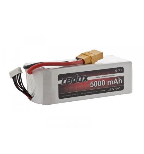Pakiet Redox 5000 mAh 22,2V 30C LiPo Redox Akumulatory i ogniwa 20100814-KJA 1