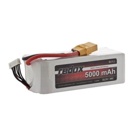 Pakiet Redox 5000 mAh 22,2V 30C LiPo Redox Akumulatory i ogniwa 20100814-KJA 1