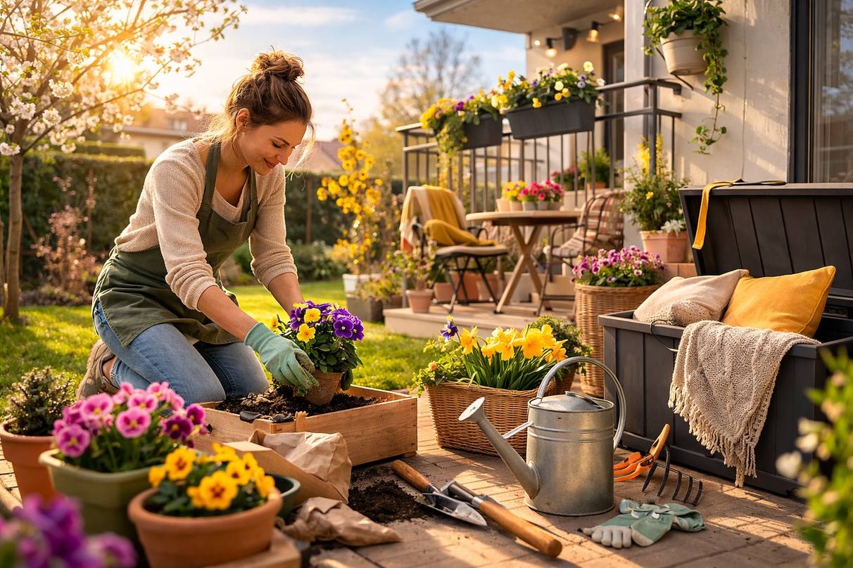 Przygotowanie ogrodu i balkonu na wiosnę – 10 rzeczy, które warto zrobić już w marcu